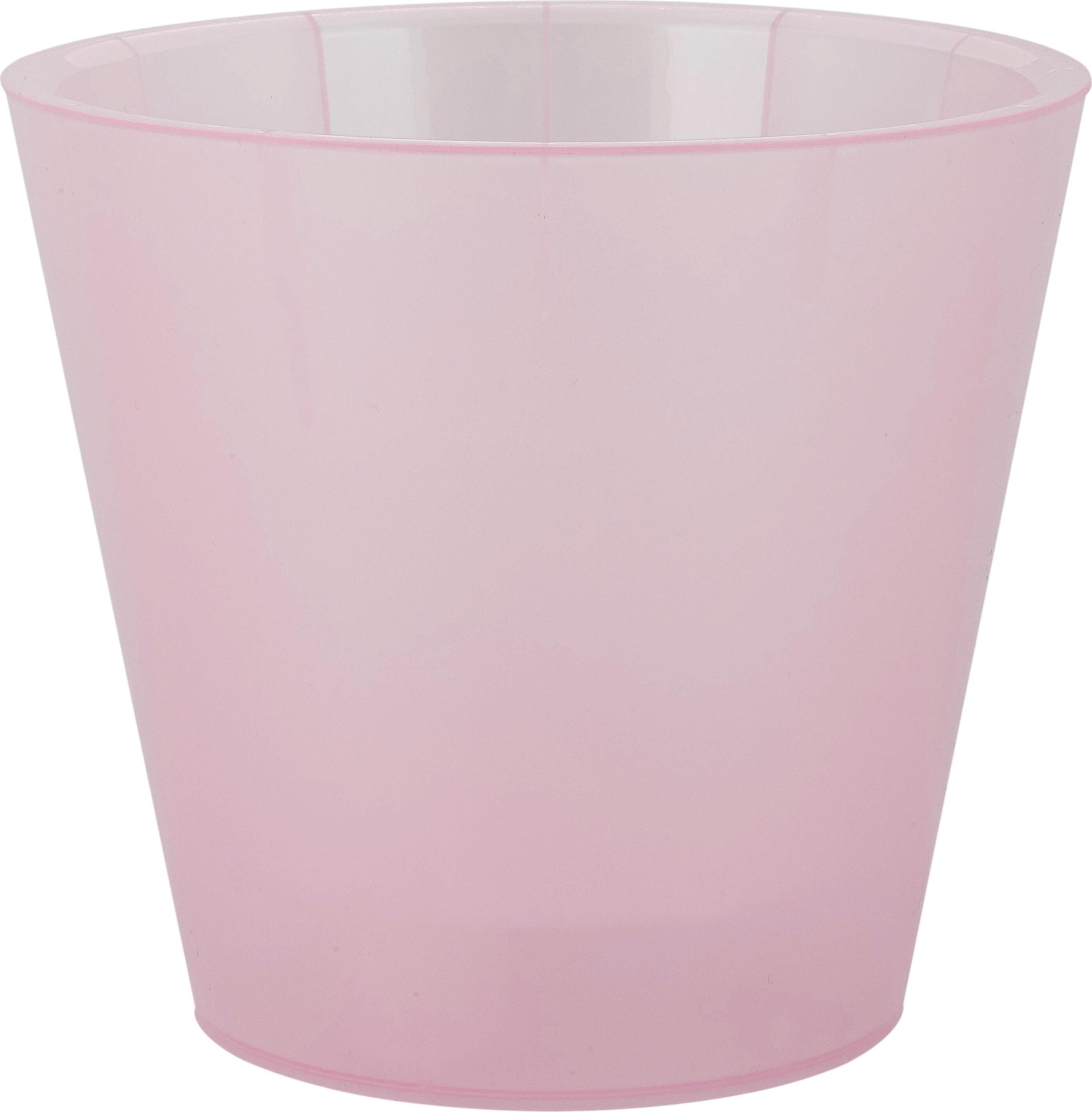 Doniczka plastikowa LONDON Orchidea z osłonką 160 mm/1,6 l różowy perłowy