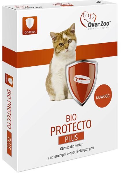 Obroża bio Protecto plus kociak 35 cm 10 kg OVER ZOO