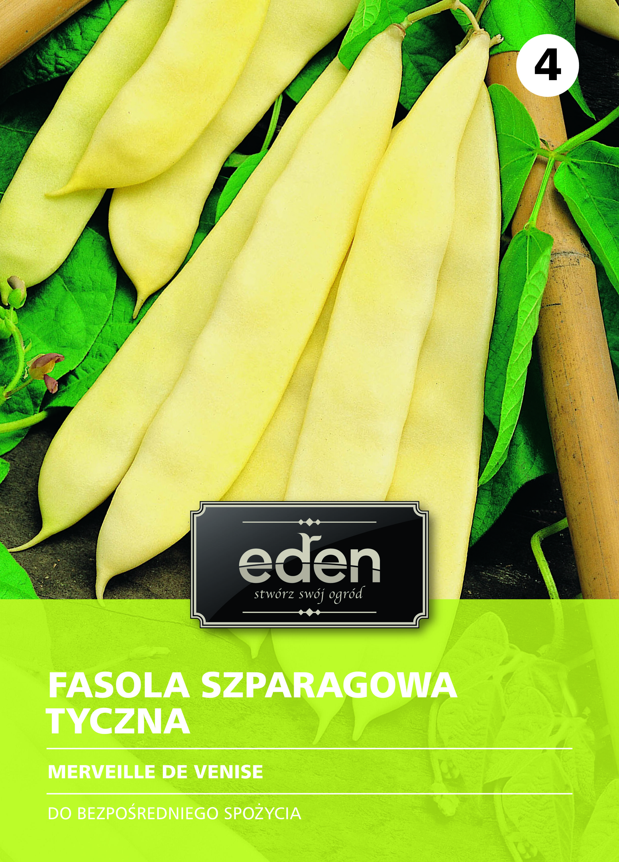 Fasola szparagowa tyczna żółta Merveille de Venise 10 g Eden