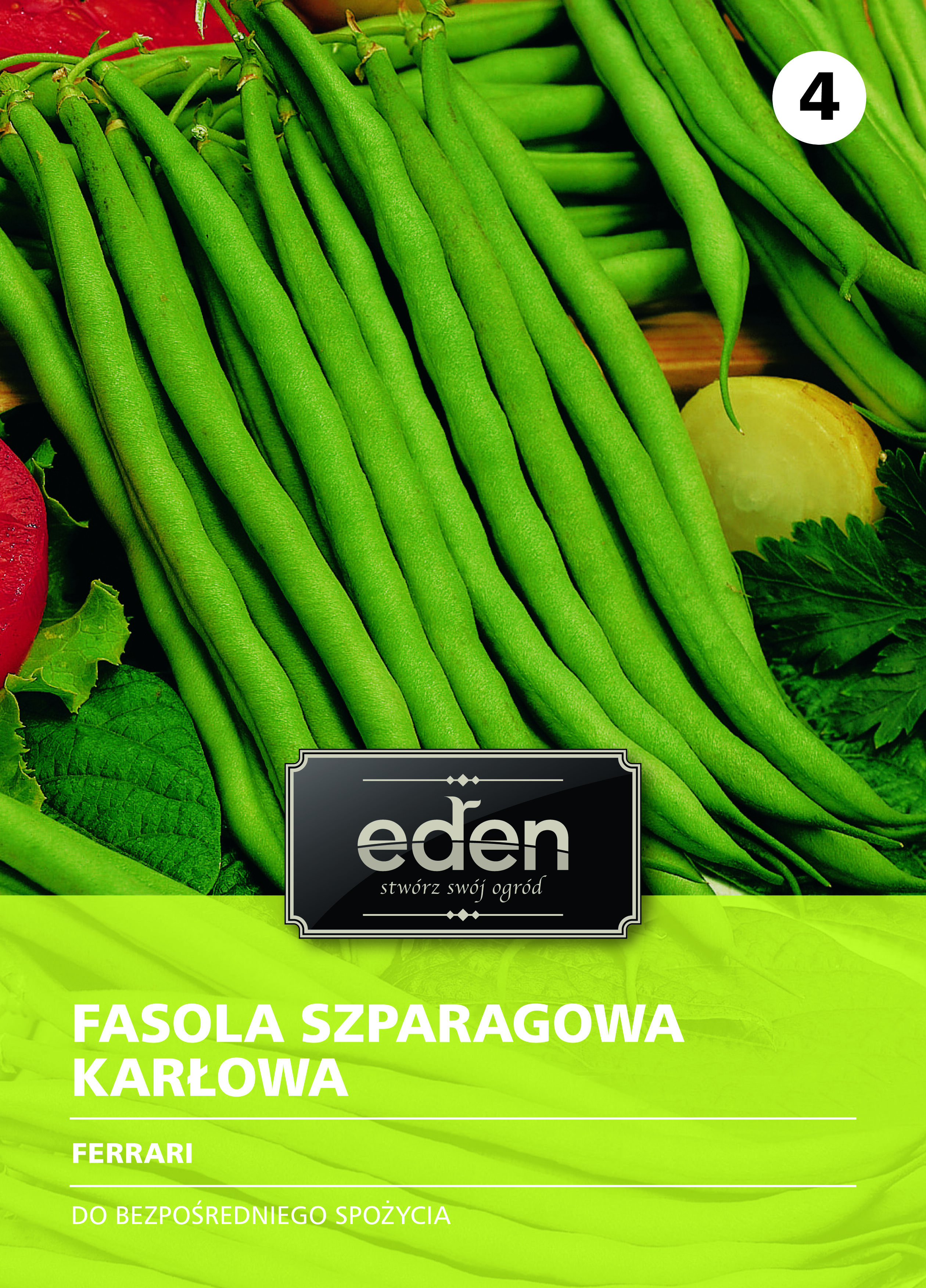 Fasola szparagowa karłowa zielona Ferrari 30 g Eden