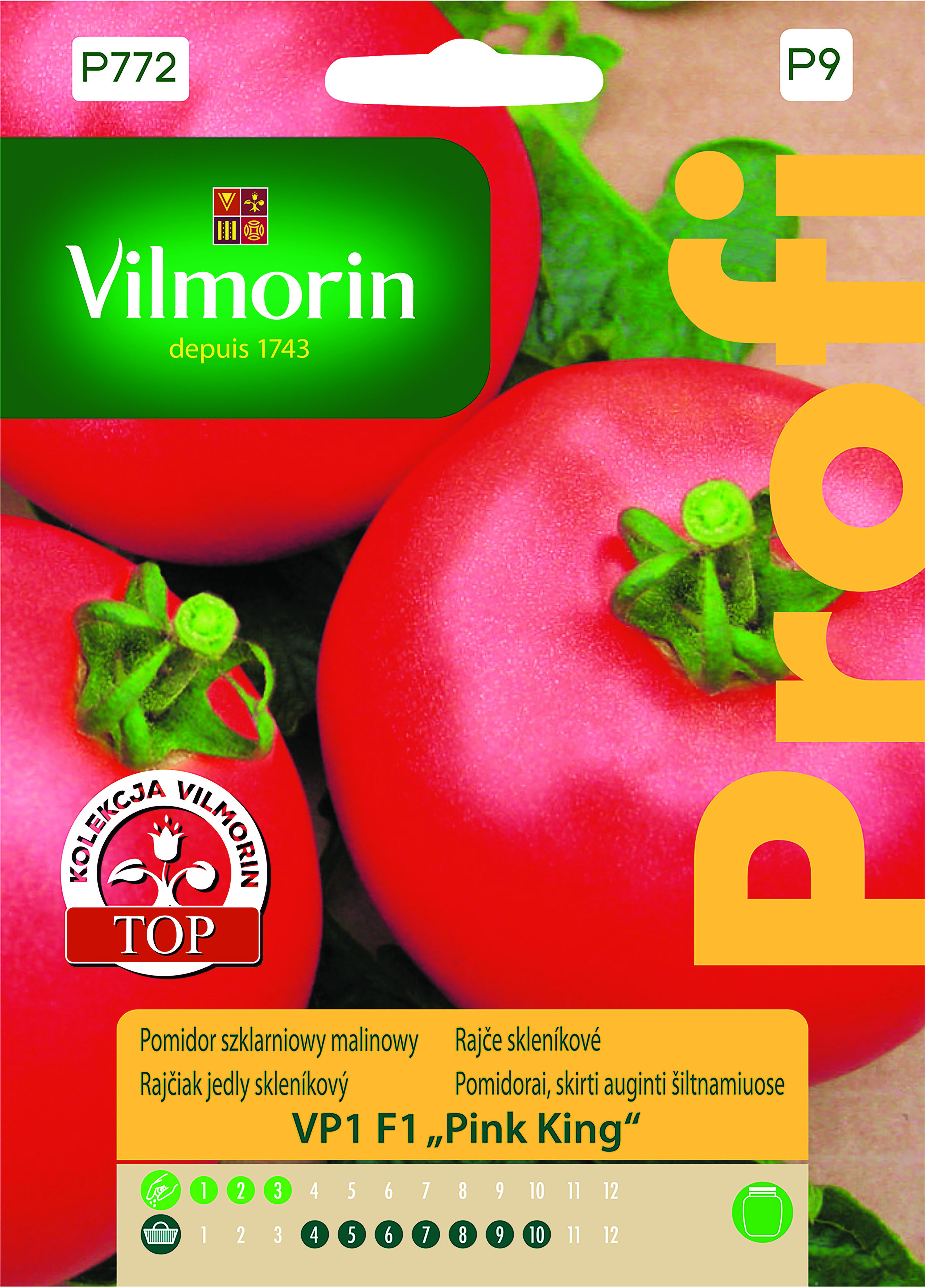 Pomidor szklarniowy VP 1 F1 Pink King 15 z Vilmorin Garden