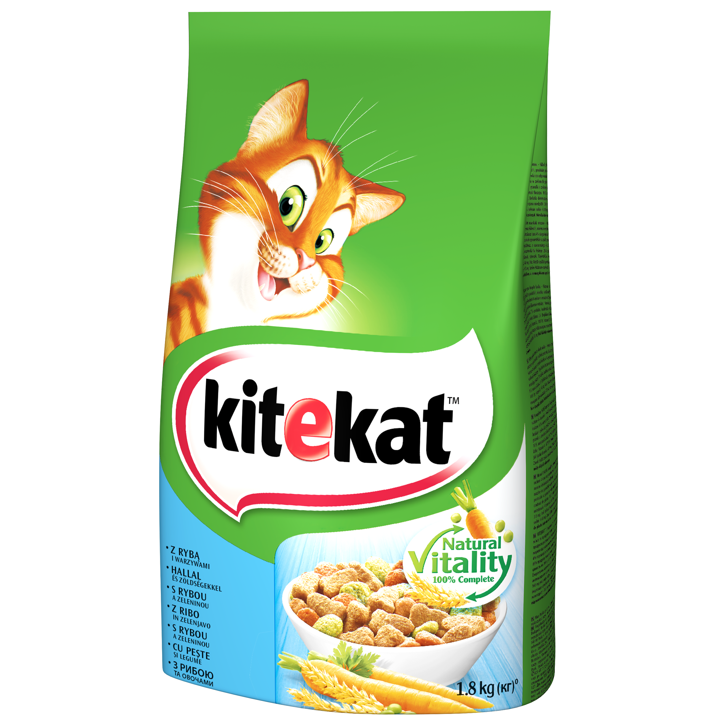 Karma pełnoporcjowa z rybą i warzywami 1,8 kg Kitekat