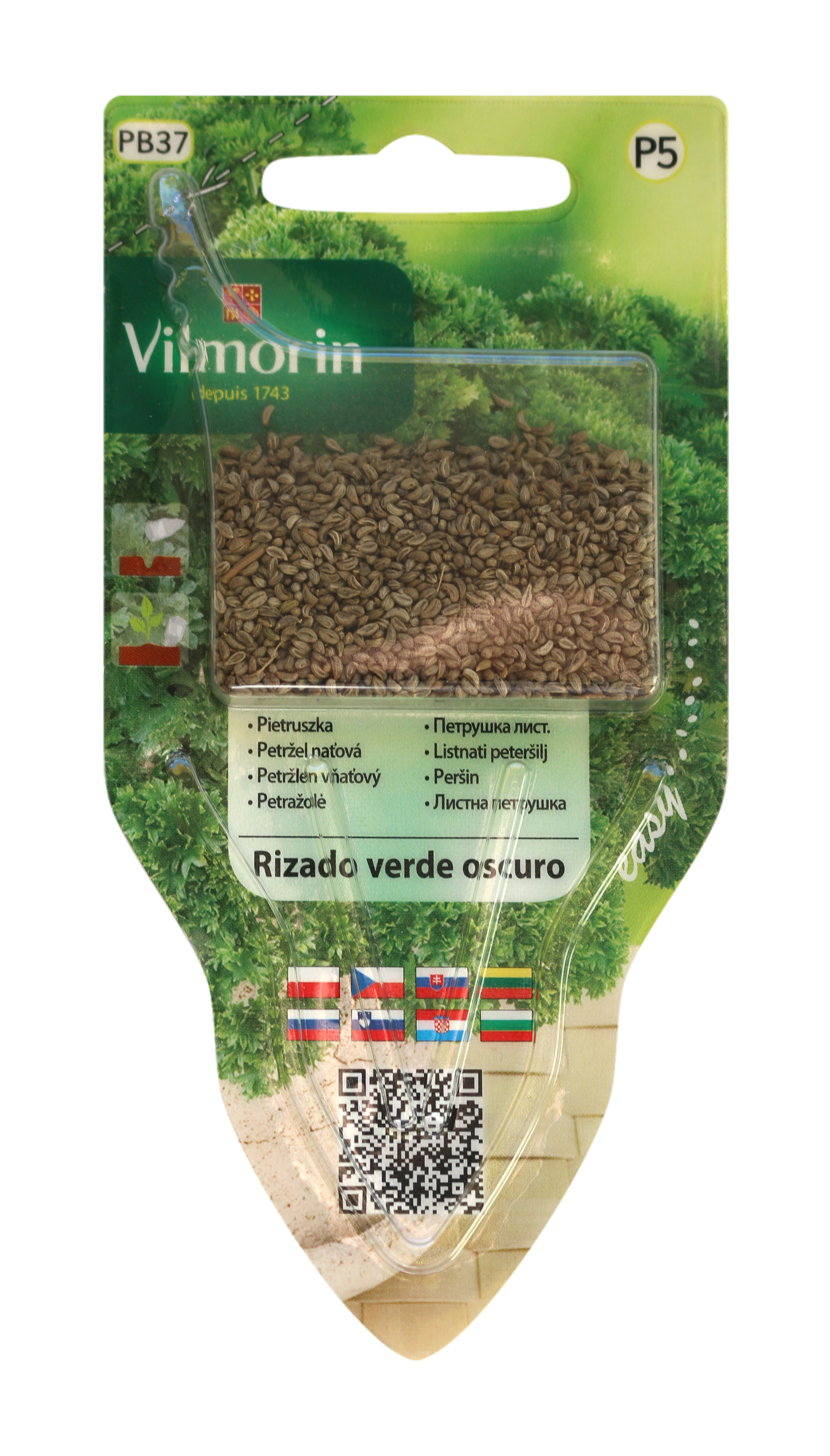 Pietruszka naciowa kędzierzawa Rizado Verde Oscuro 5 g Vilmorin Garden