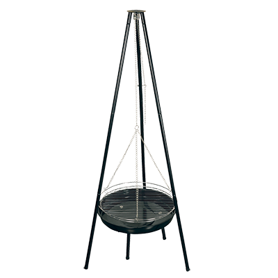 Grill wiszący na trójnogu z paleniskiem średnica 49 cm