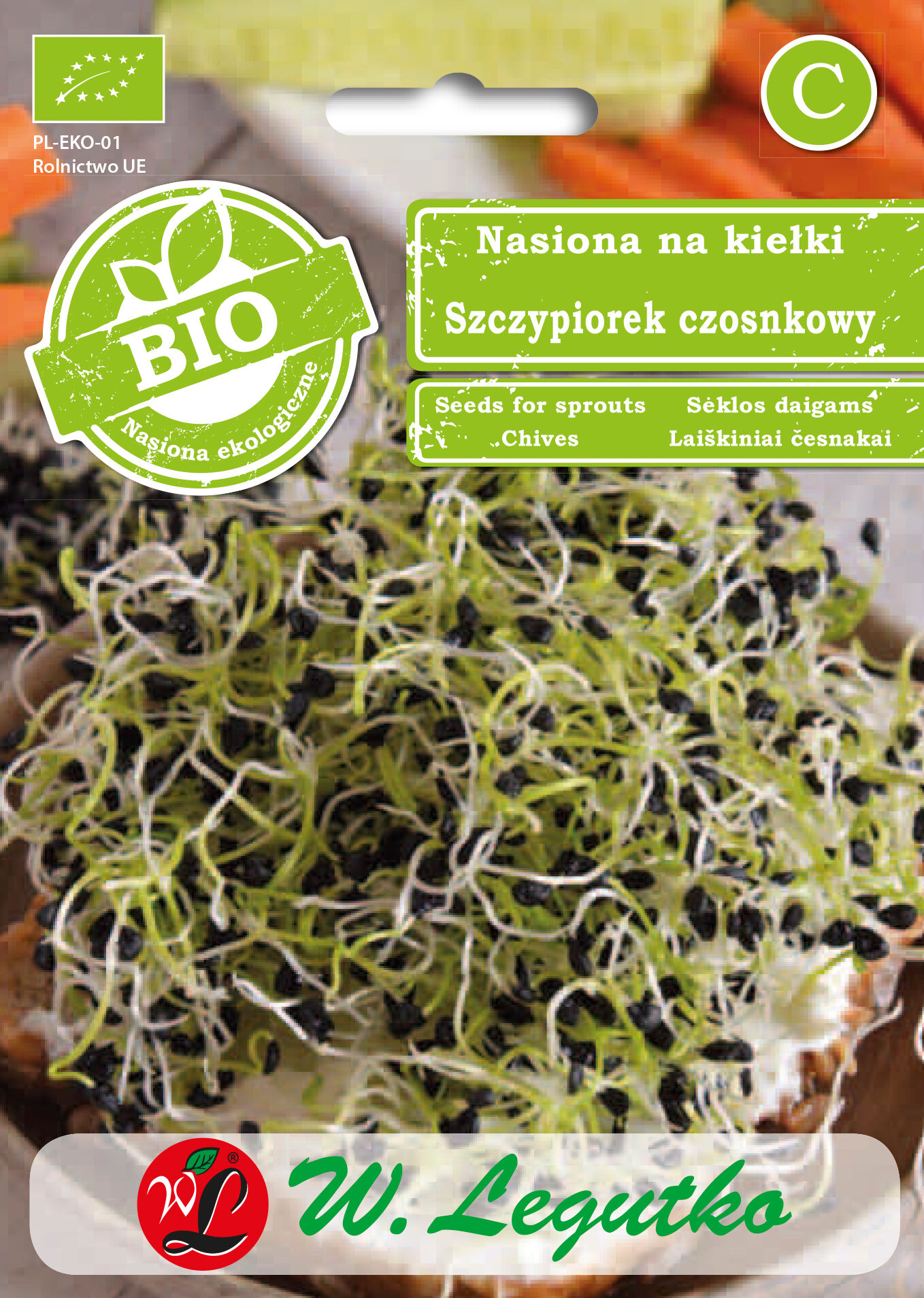 Nasiona na kiełki - szczypiorek czosnkowy