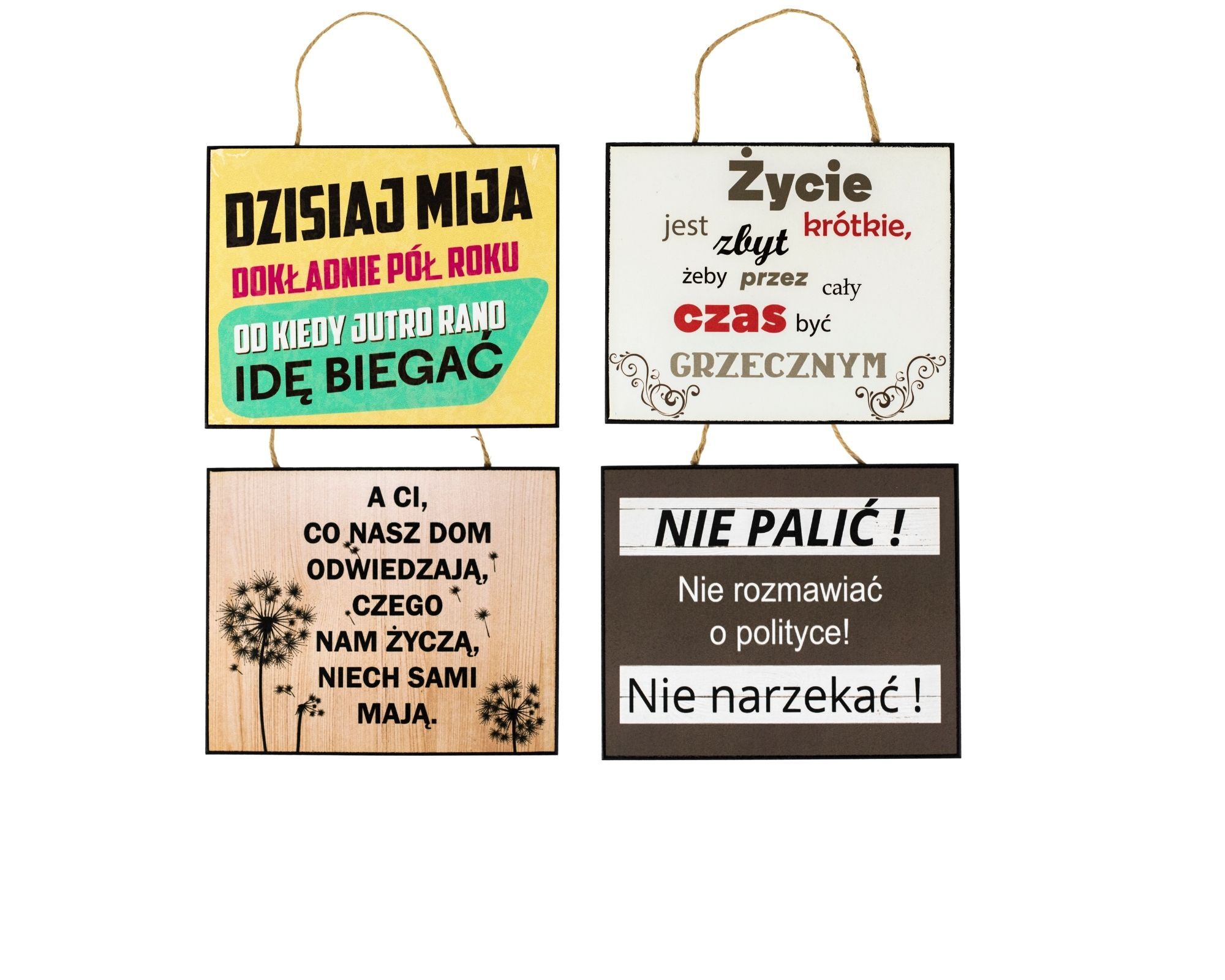 Tabliczka dekoracyjna mix 12 x 22 cm