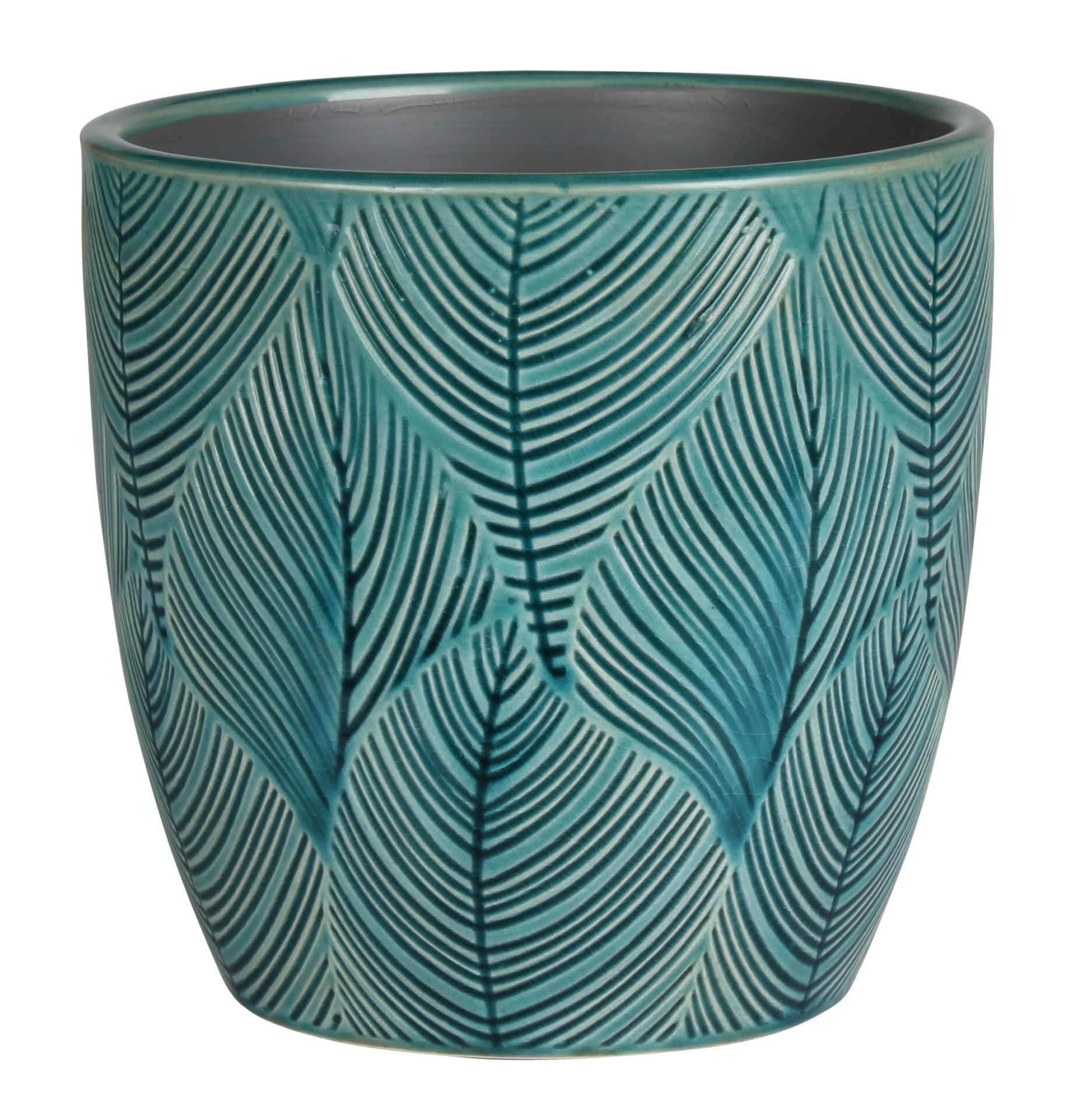 Osłonka ceramiczna LENE 13,5 x 13,5 x 13,5 cm turkus