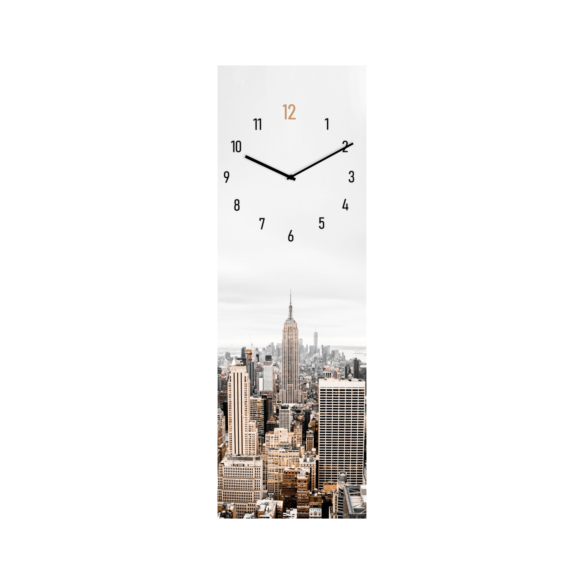 Zegar GLASSCLOCK 20 x 60 cm GC085 CHRYSLER