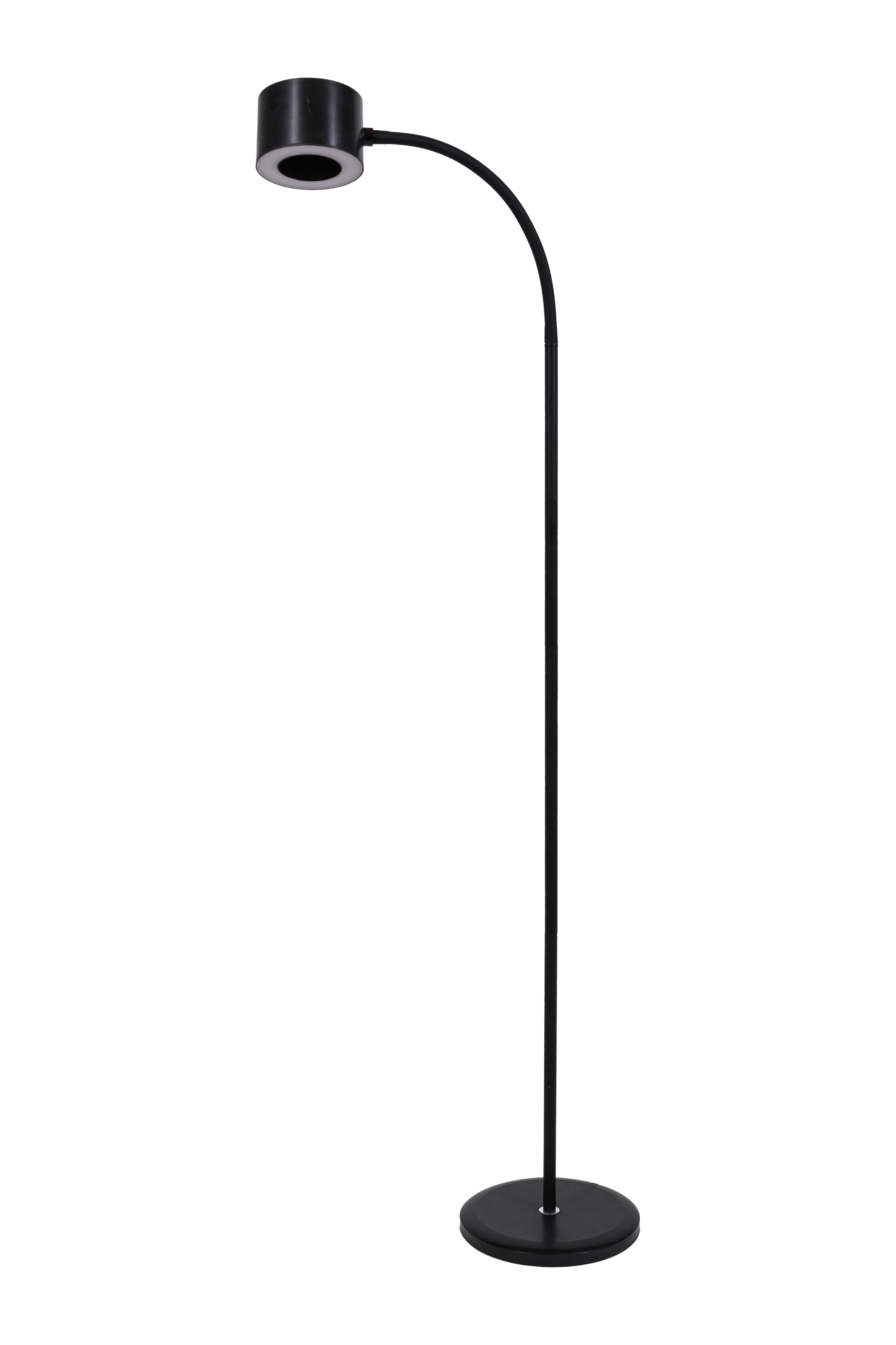 Lampa podłogowa 146 cm z pilotem czarna