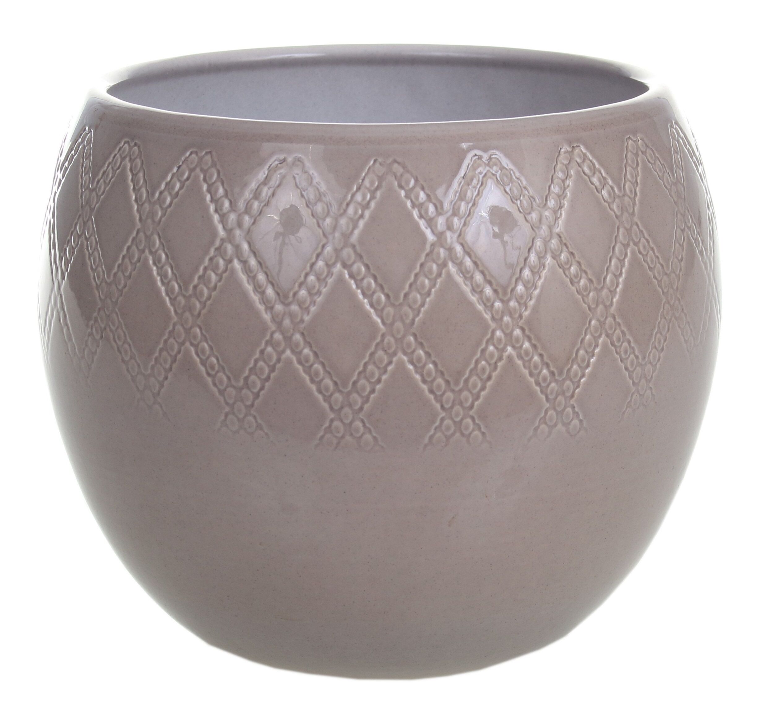 Osłonka ceramiczna Kula 510 14 cm DIAMENT ciemny zielony lazur