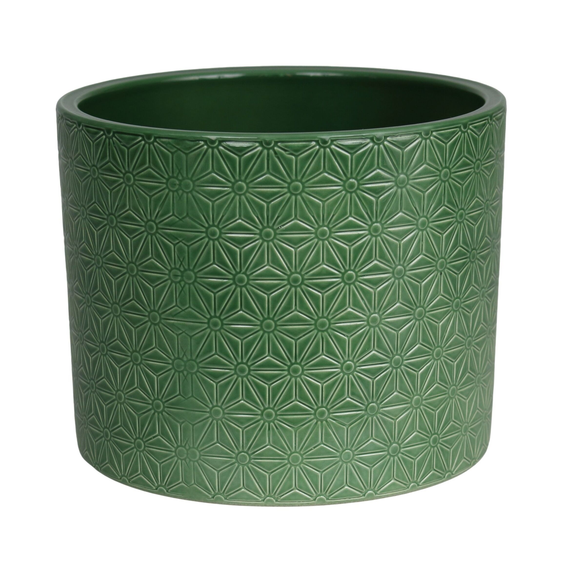 Osłonka ceramiczna CYLINDER 415 17  cm zielony lazur