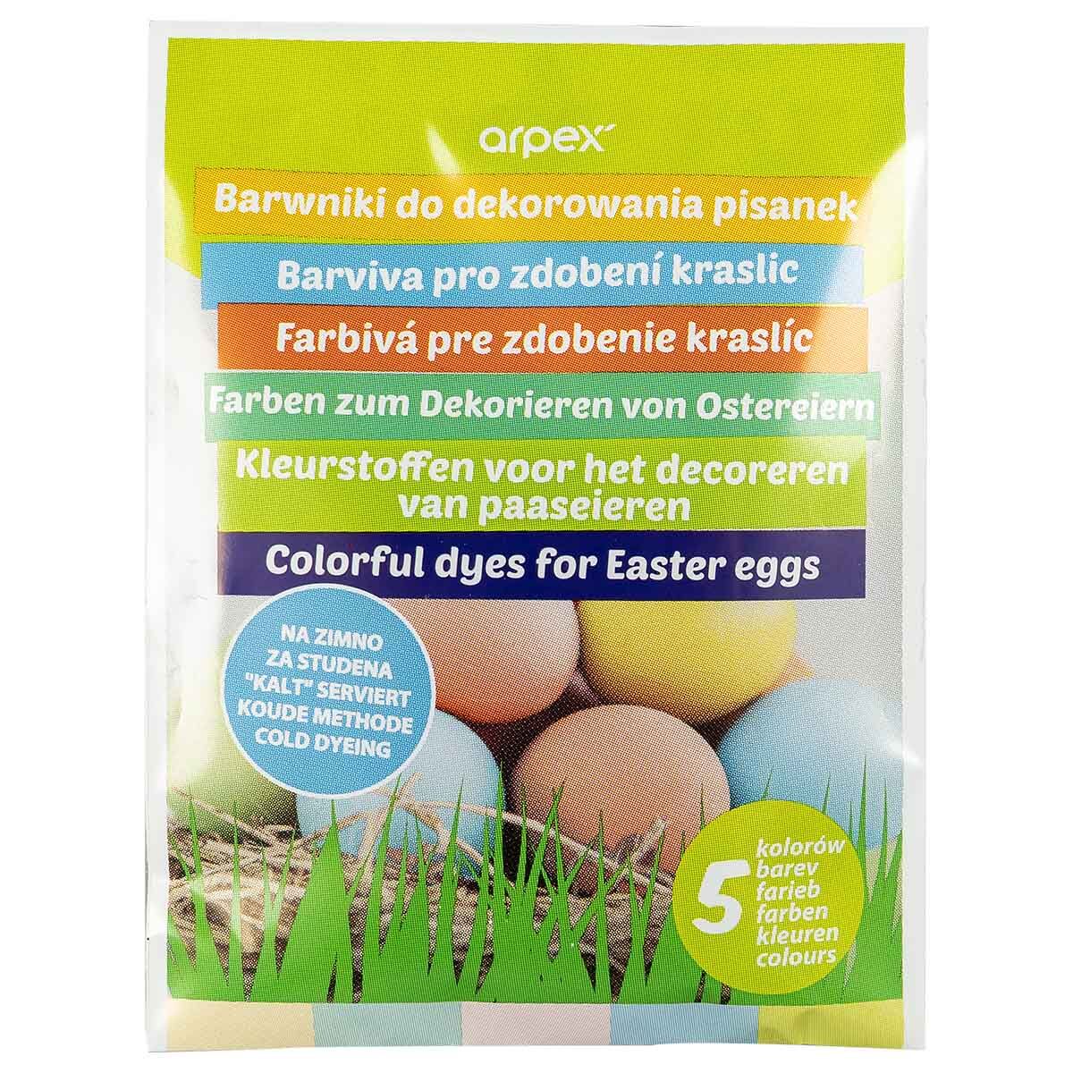 Barwniki do jaj 5 kolorów miniaturka
