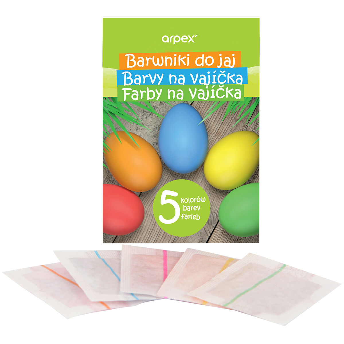 Barwniki do jaj 5 kolorów miniaturka