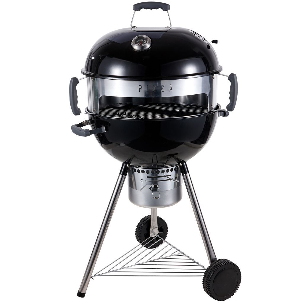Grill kulisty z pierścieniem do pizzy 70 x 58 x 124 cm
