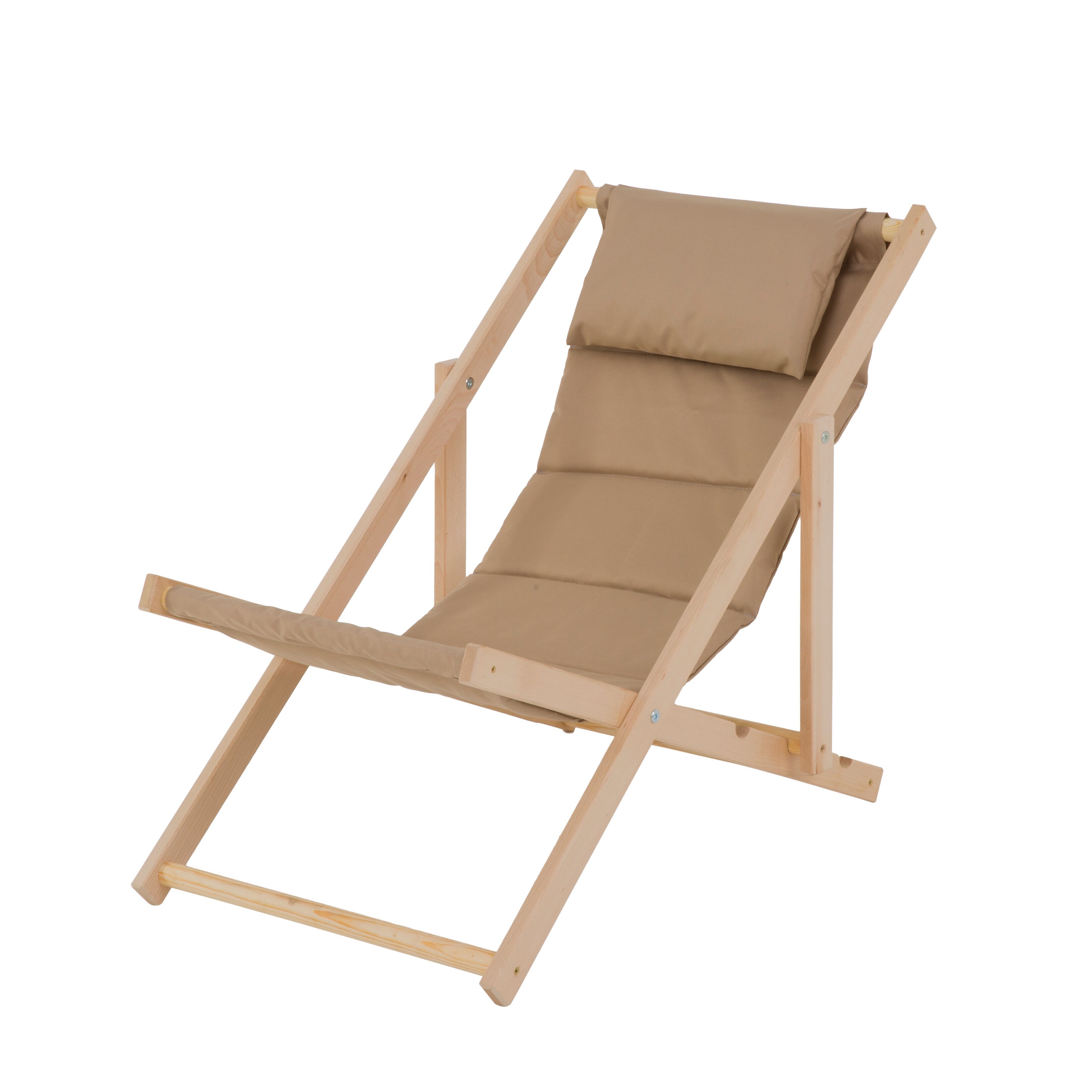 Leżak lux Hampton 110 x 58 x 60 cm beżowy miniaturka