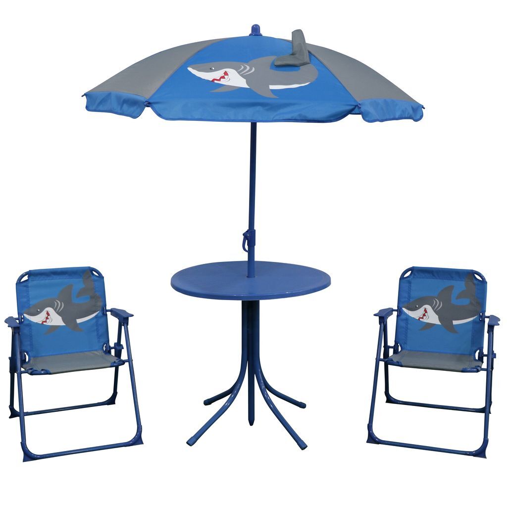 Komplet mebli rekin 2 x krzesełko, stół parasol miniaturka