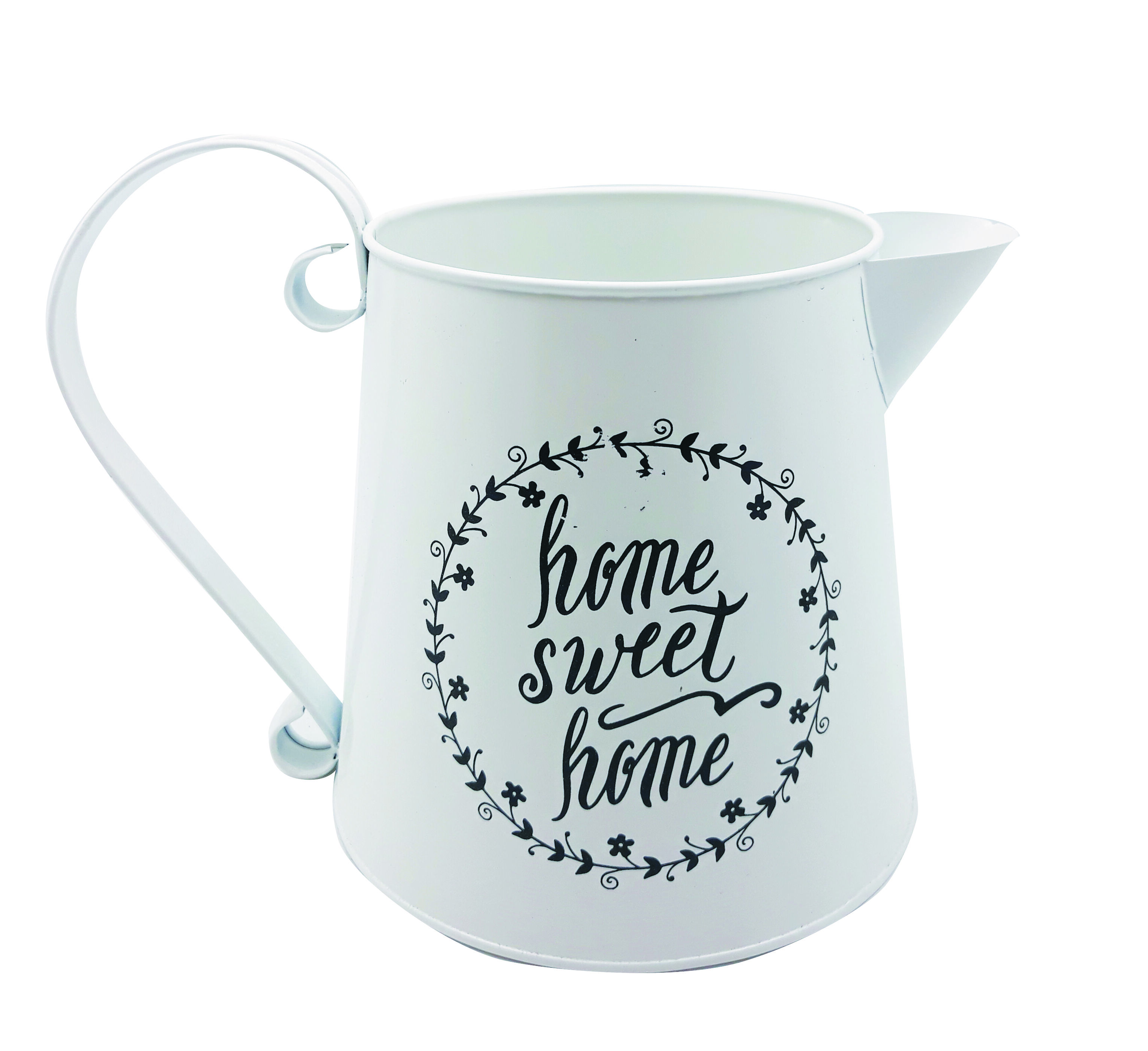 Dzbanek sweet home metalowy 16,5 x 16,7 cm