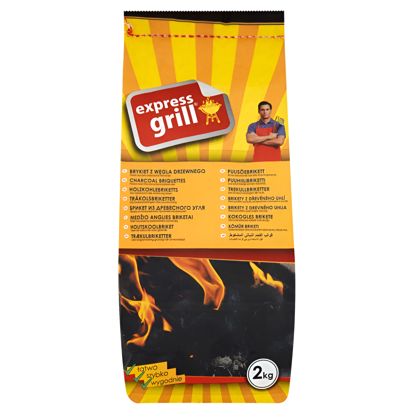 Brykiet z węgla drzewnego EXPRESSGRILL 2 kg miniaturka