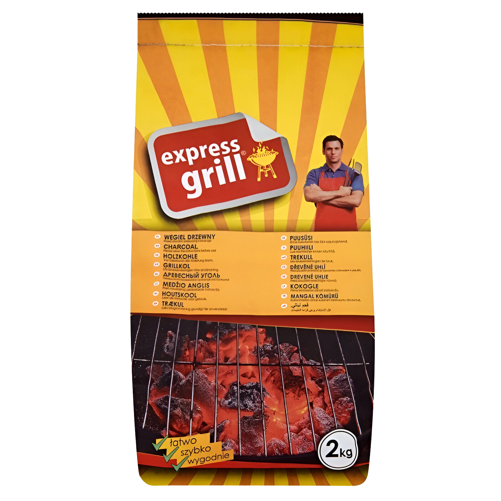 Węgiel drzewny EXPRESSGRILL 2 kg miniaturka