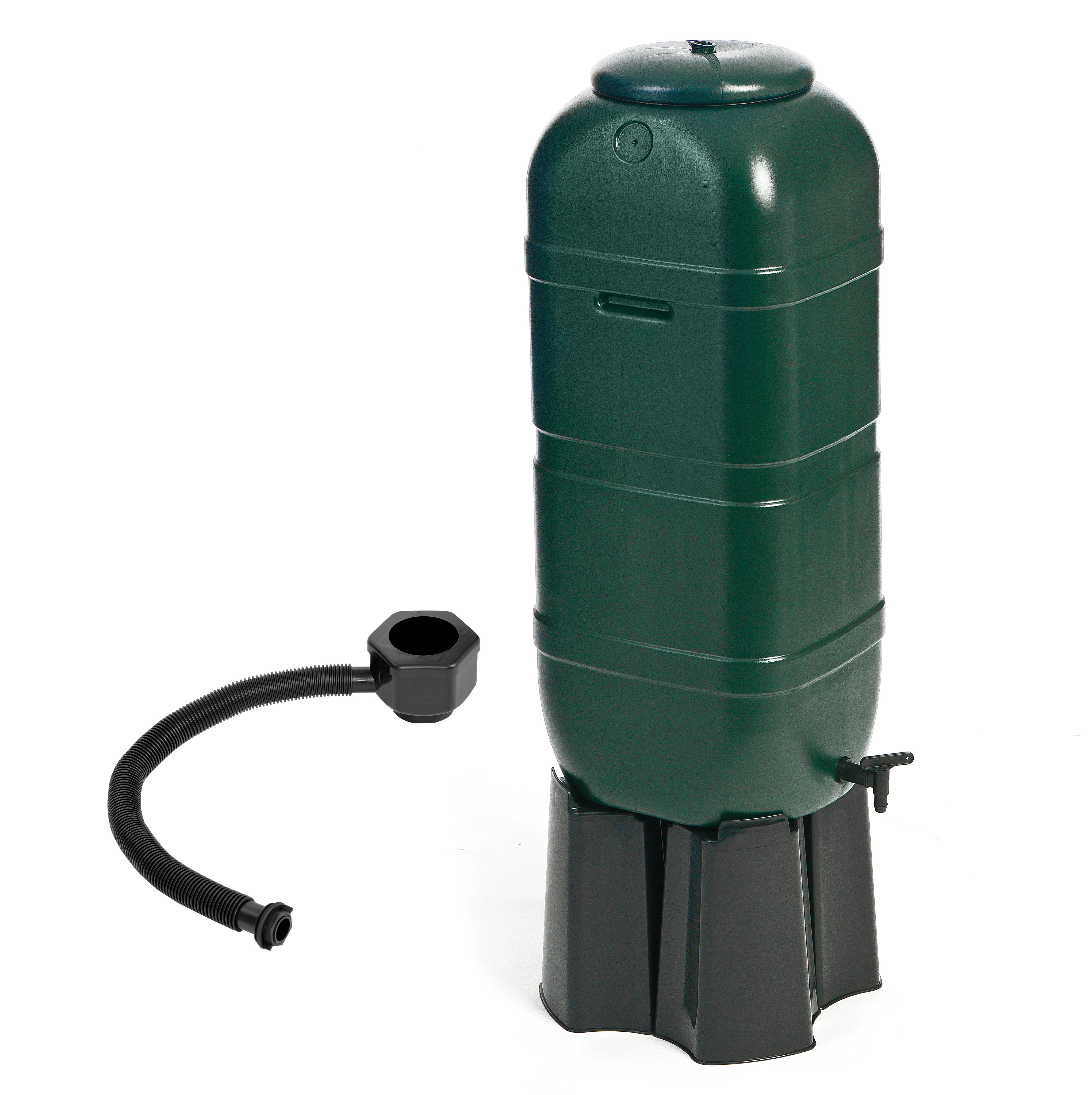Zbiornik na deszczówkę + kolektor i podstawa 100 l Slim Line