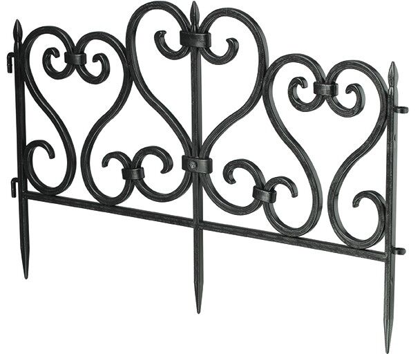 Płotek ozdobny 2,45 (5 elementów) czarny
