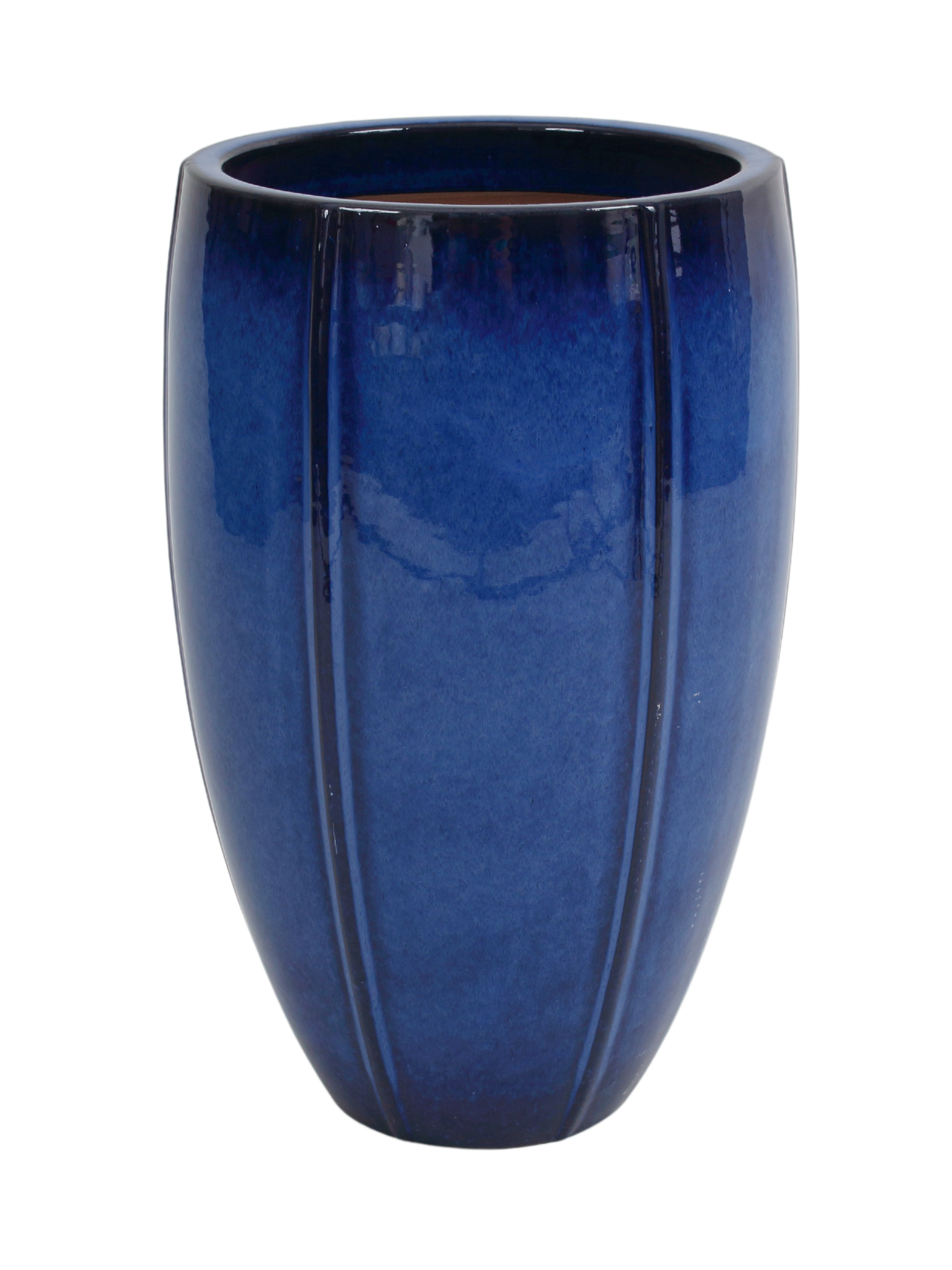 Donica 4403 szkliwo 32 x 49,5 cm mrozoodporna stożek niebieski 007