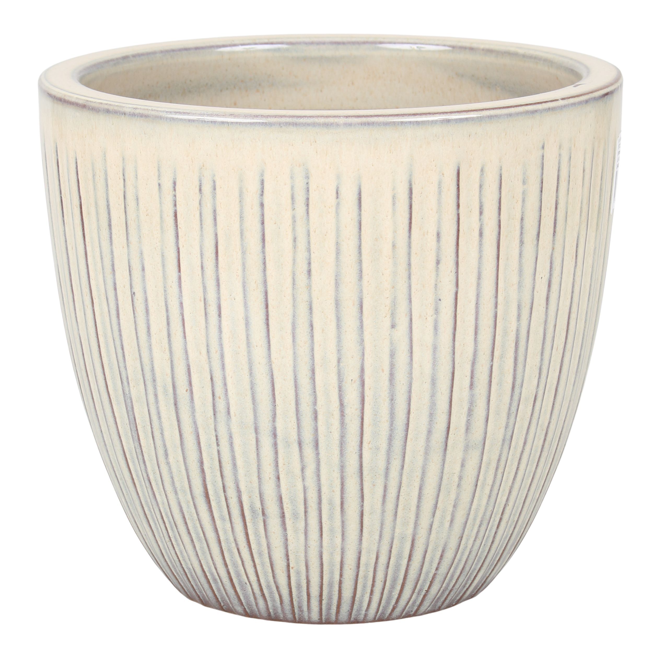 Donica 4377 szkliwo mrozoodporna 22,5 x 20,5 cm krem 003