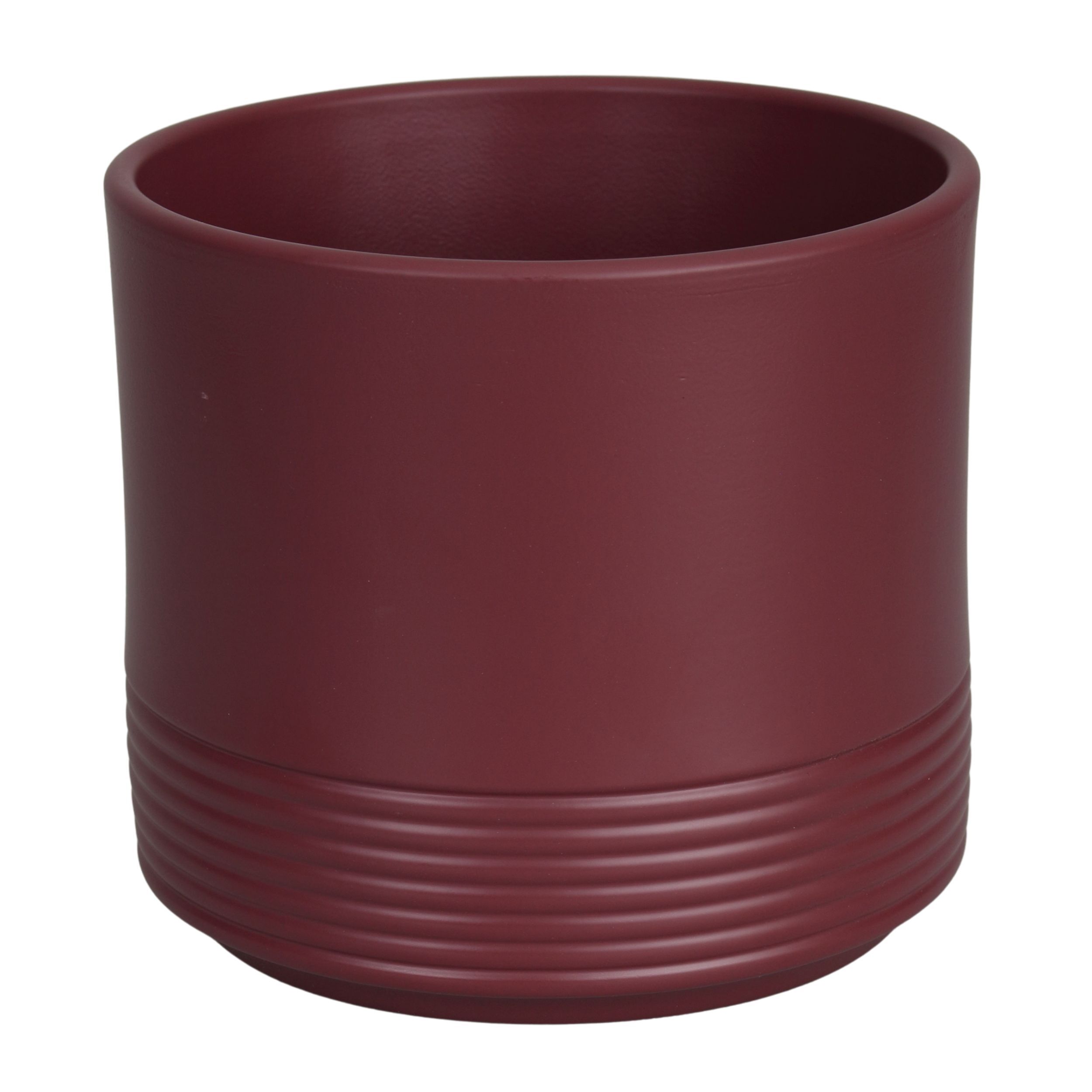 Osłonka ceramiczna CYLINDER RILLE 992 12 cm palisander mat
