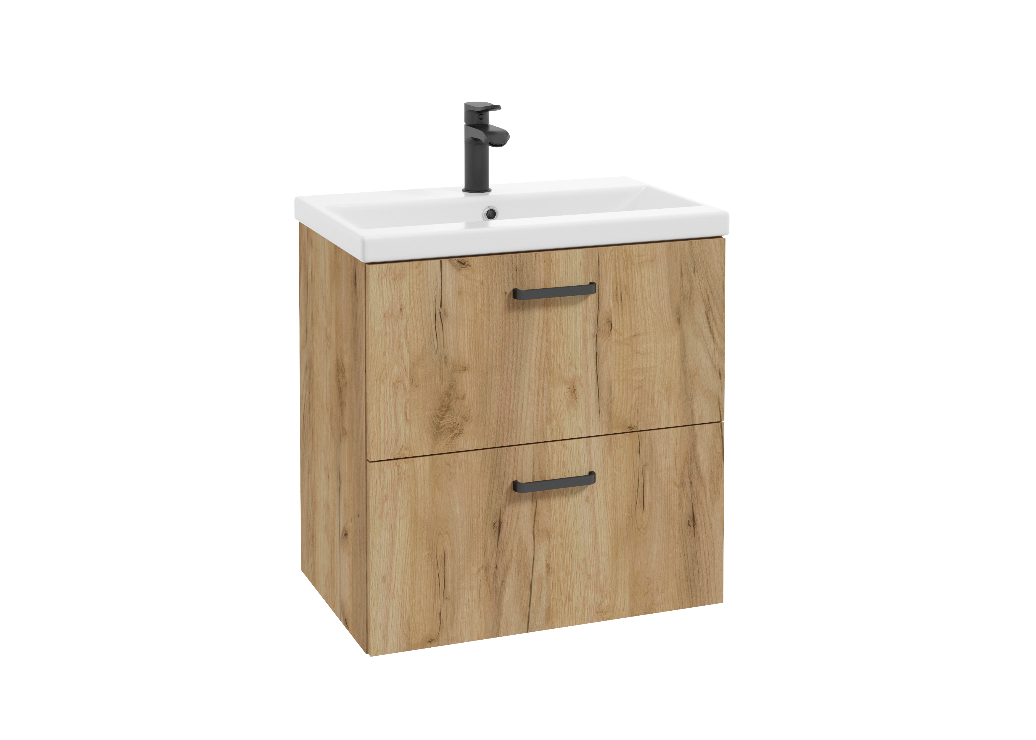 Zestaw szafka i umywalka GAJA D60 0D2S 0NW DSM 1512 dąb craft złoty