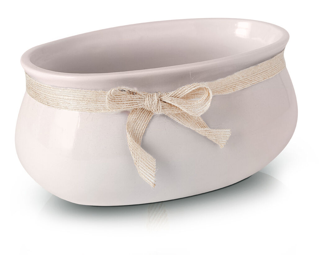 Osłonka rynna ceramiczna różowa 23 cm