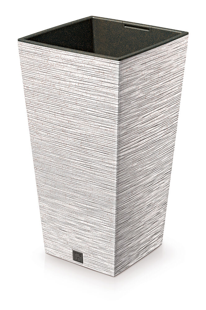 Doniczka FURU SQUARE ECO WOOD 26,5 x 26,5 x 50 cm biały ECO