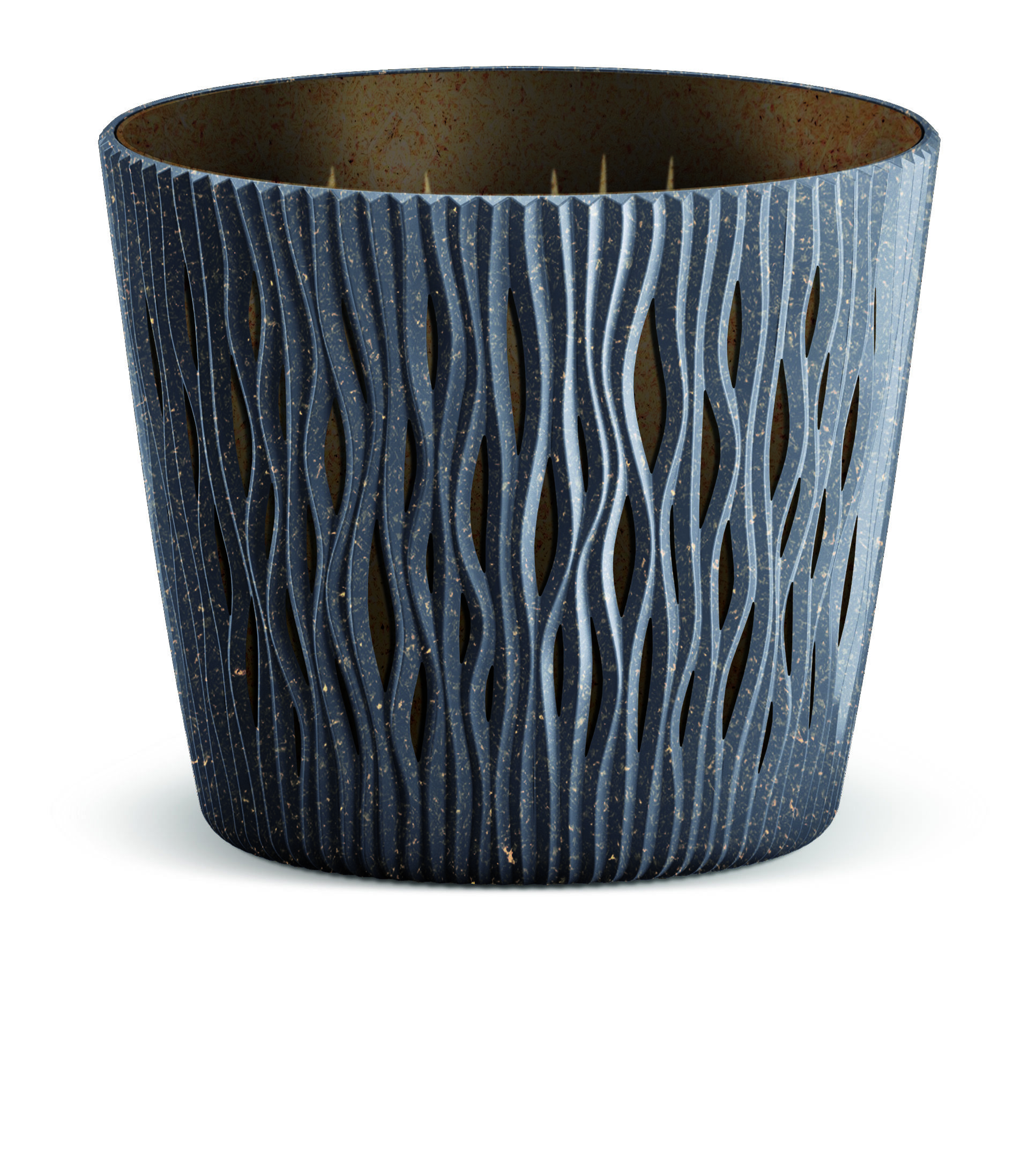 Doniczka SANDY ROUND 22,5 cm antracytowy ECO
