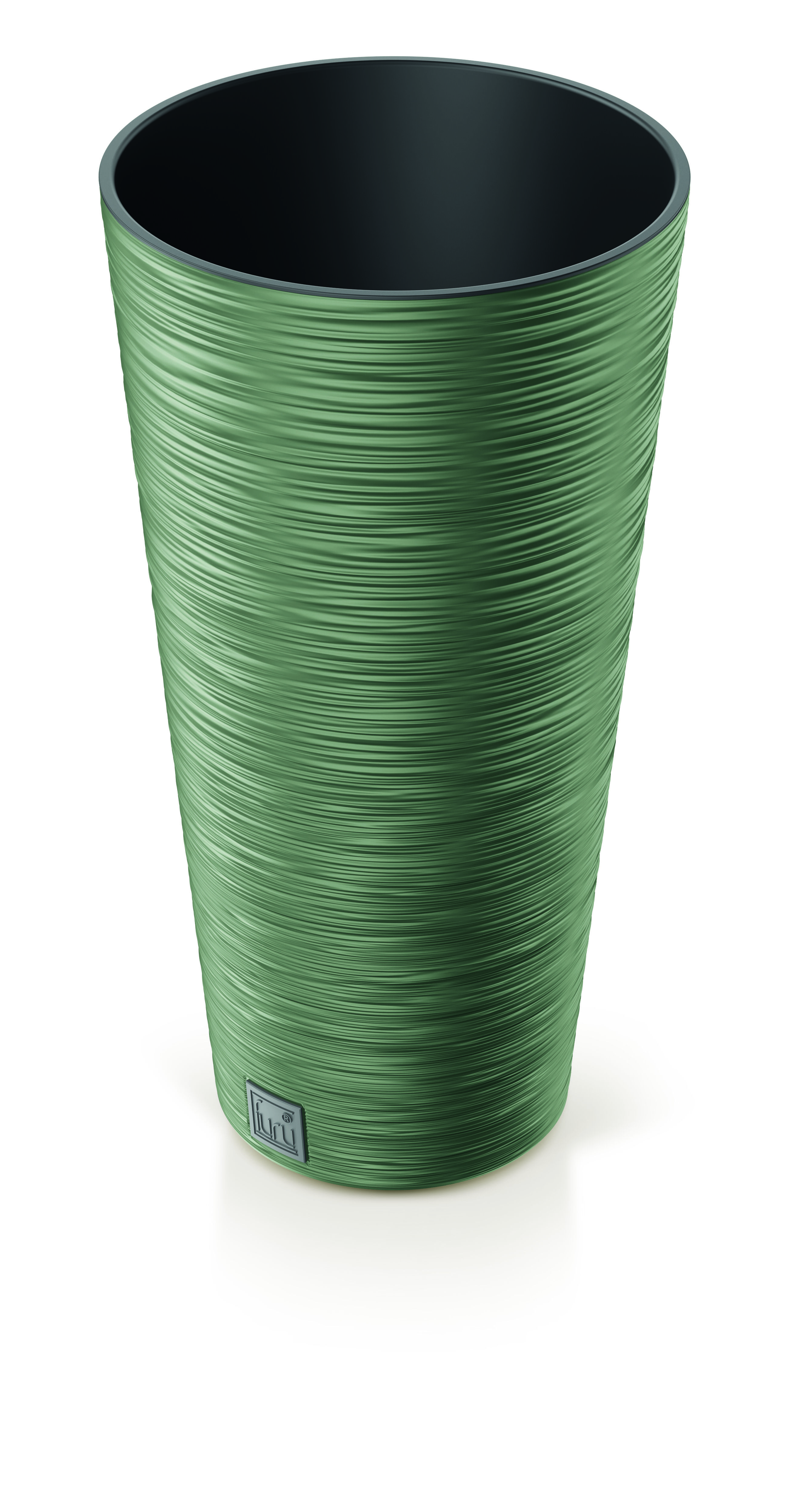 Doniczka FURU ROUND SLIM ziemisty zielony 25 x 48 cm