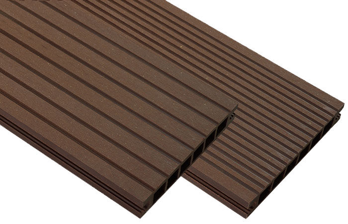 Deska ryflowana WPC 2200 x 140 x 22 mm jasny brąz