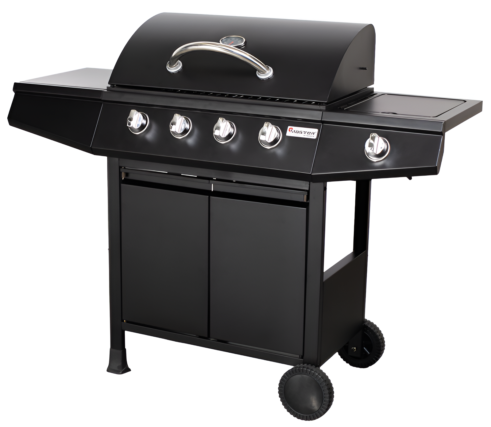 Grill gazowy 4 + 1 palnikowy MG661 9,3 kW czarny Floraland