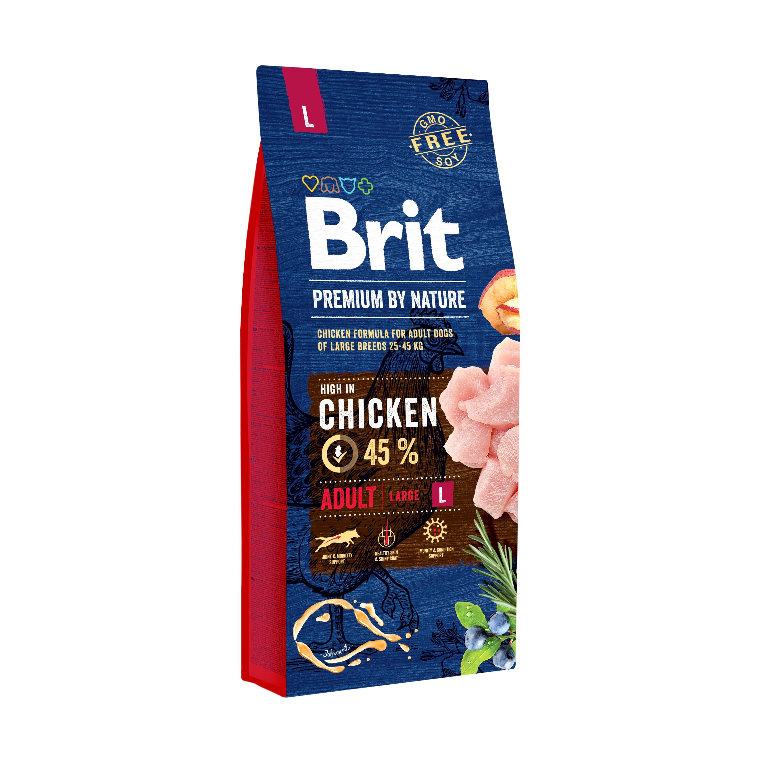 Karma dla psa Adult L 15 kg + karma mokra Beef  Tripe 6x400 g Brit Premium by Nature