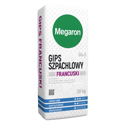 Gips szpachlowy FRANCUSKI 20 kg Megaron