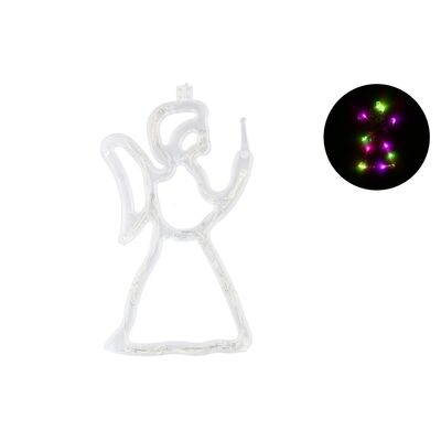 Ozdoba LED anioł 18 cm LR06/AA 2 sztuki