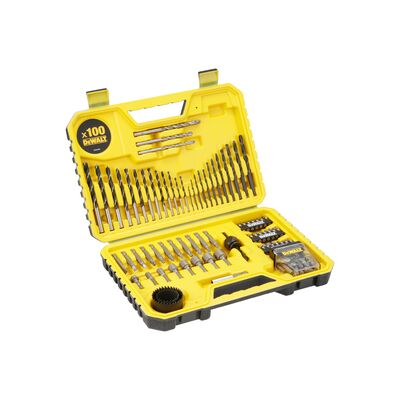 Zestaw wierteł i bitów w walizce 100 sztuk DeWalt