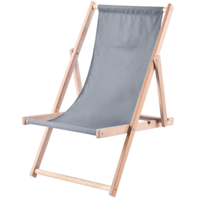 Leżak drewniany Classic regulowany szary