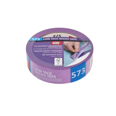 Taśma malarska delikatna 30 mm x 33 m *573 14 dni Scley