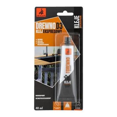 Klej do drewna D3 40 ml DRAGON