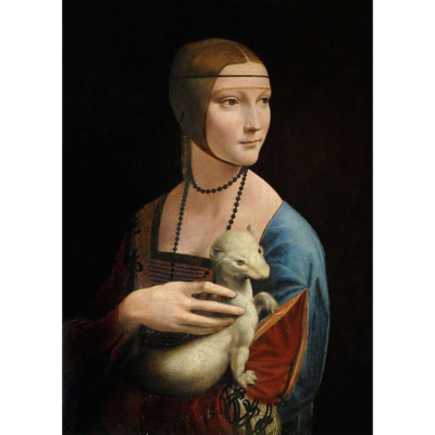 Obraz na płótnie 50 x 70 cm Dama z łasiczką