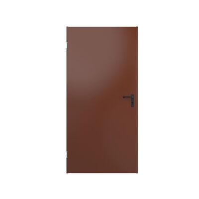 Drzwi techniczne T43 89 x 203,4 cm brązowe uniwersalne D.80