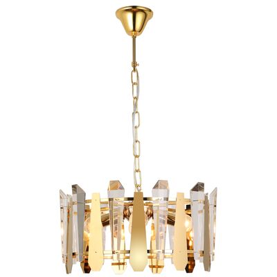 Lampa wisząca Rozalia 4 E14 złoty