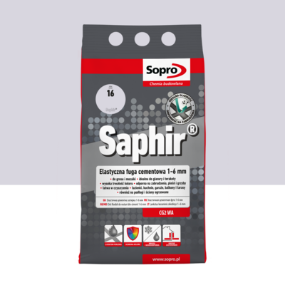 Fuga Saphir 4 kg jasny szary 16 Sopro
