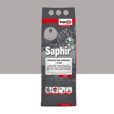 Fuga Saphir 2 kg srebrny szary 17 Sopro