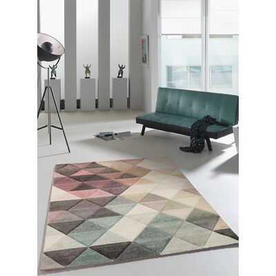 Dywan Diamond 120 x 170 cm trójkąty multicolor