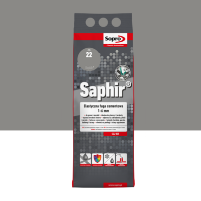 Fuga Saphir 2 kg kamienny szary 22 Sopro