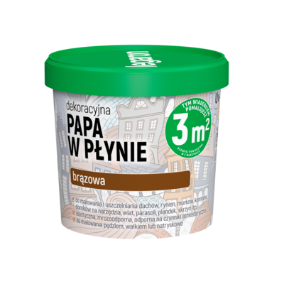Dekoracyjna papa w płynie brązowa Uv-811 1 l Megaron